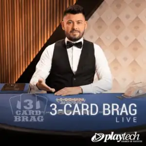 3 Card Brag Live casino kaartspel