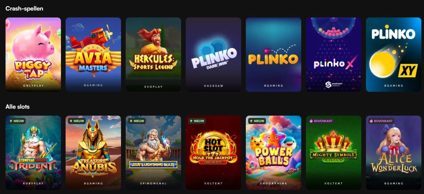 Newlucky crash minispellen